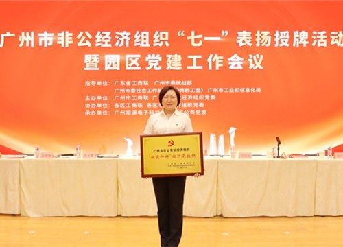 标杆引领，，，声誉升级！！集团党支部荣膺广州市非公有制经济组织“双